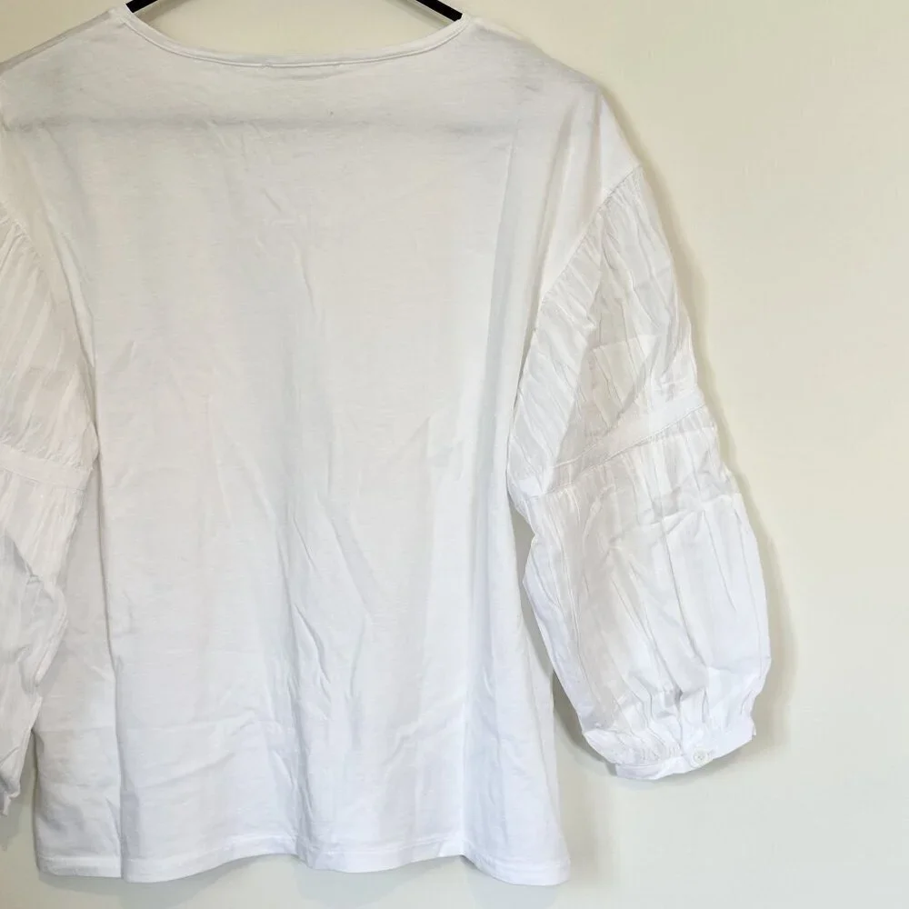 Madewell white puff